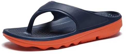 NIDDISLIP Men's Flip-flops Summer Arch Support Sandals Platform Sports Slipper for Sports Beach Outdoor Shock Absorption Rehabilitation Slippers