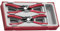 Teng Tools 4 Piece 5 Inch Pro Snap Ring Circlip Inner/Outer/Straight/Bent Plier Set - TT474-5E
