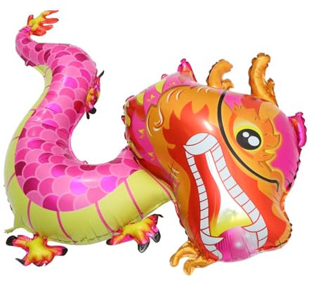 VICASKY 5st Drachenballon Ballongewichte Ballonbogen Jahr Luftballons Ballongirlande Geburtstag Luftballons Entenballons Party-ballon- Für Das Neue Jahr Ballonpumpe Rosa Aluminiumform