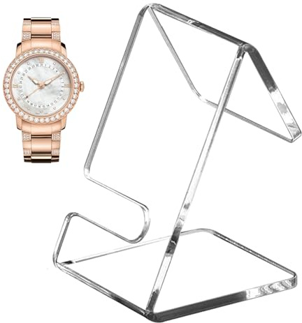Supporto per bracciali, piedistallo in acrilico, per orologi, gioielli, supporto per poggiapolsi, organizer per anelli, espositore trasparente per scrivania, negozi, mostre, collezioni