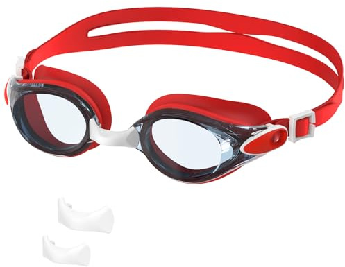 Ambienden Occhialini Nuoto Unisex, Antiappannamento Impermeabili Anti UV Occhialini Piscina Uomo/Donna, Visione Nitida Comodi Da Indossare Per Il Nuotare All'Aperto/Al Chiuso