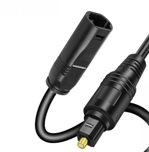 MoSundi Cavo di prolunga audio ottico da maschio a femmina per soundbar, TV, PS4, Xbox, 50 cm, 1 m, 1,5 m, 2 m, 3 m, nero, 1 metro