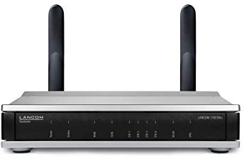 LANCOM 1781EW+ Business-VPN-Router mit IEEE 802.11n WLAN (450 MBit/s), IPSec-VPN (5 Kanäle/optional 25), 4-fach Gigabit Ethernet-Switch (IEEE 802.3az), QoS