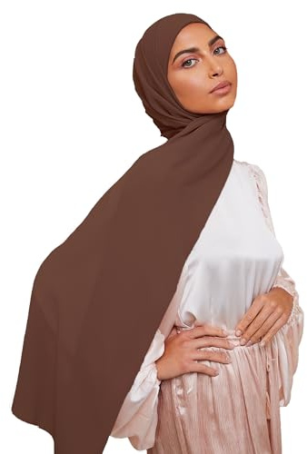 VOILE CHIC Non-Slip Premium Chiffon Hijab Scarf for Women - Lightweight Head Scarf Wrap for Full Coverage and All Day Comfort