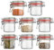 Gepp’s Feinkost 8er Set Drahtbügelgläser I 8 x 125ml Vorratsgläser zur luftdichten Aufbewahrung von Gewürzen, Tee, Marmelade I Einmachgläser mit Deckel