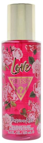 GUESS Love Passion Kiss, Brume Parfumée pour Femme, Fragrance Floral Argumes, Vanille, Jasmin, Senteur Sensuelle et Fraîche, 250 ml