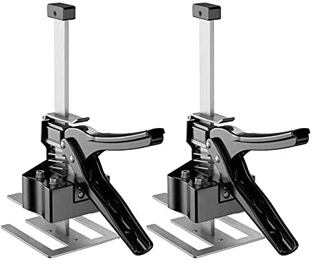 DUEBEL 2 Packs Labor Saving Arm Tool Cabinet Drywall Lift Hand Tool Jack Set Up to 170KG Board Lifter Cabinet Jack Wall Tile Height Adjuster Wall Brick 17CM Door Panel Lifting Best Father's Day Gifts