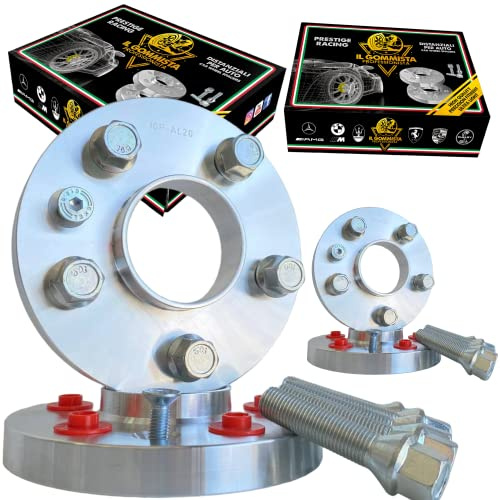 IGP 4 DISTANZIALI 16 + 16 mm 5x110 65.1 + 20 BULLONI compatibili con JEEP RENEGADE & COMPASS OK AUTO RUOTA CERCHI IN LEGA
