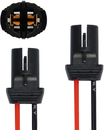 L & P Car Design 2x T10 W5W Fassung Stecker Lampenfassung Standlicht Parklicht Glas Sockel Glassockel Stecksockel W3W WY5W W2,1X9,5D für Lampen Glühlampen Glühbirnen