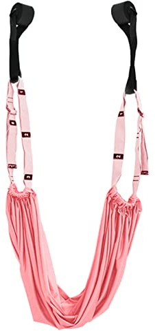 Alomejor Yoga Fitness Dehnband mit T¨¹Ranker, Stretchgurt f¨¹r Bein-R¨¹cken-Dehnung Aerial Ballett ¨¹bungen (Rosa)