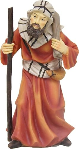 FADEDA Kamelförare / höjd: 12 cm/handmålad/detaljerade krubbfigurer – julbord, dekoration, krubbtillbehör