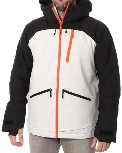 O'Neill Total Disorder Herren-Skijacke, Gelb/Schwarz, weiß, XL