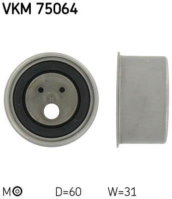 Spannrolle Umlenkrolle Zahnriemen Kompatibel mit Mitsubishi Outlander I CUW 2002-2006 von Autoteile Gocht