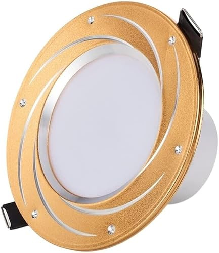Faretto LED da Incasso Rotondo Ultra Sottile da 3 W - Lampada da soffitto ad Alta luminosità per Uso Interno (Dimensioni del Foro 65 mm-85 mm) (Luce Bianca) (Luce Bianca)