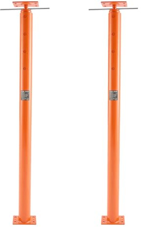 VEVOR House Floor Jacks, 2 Pack 54-150 Inch Height Range, 11200 lbs Max Load Capacity, Adjustable Support Beam Basement Jack Post Pole for Leveling, Lift Steel Telescoping Post for Temporary Support