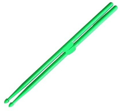Trumstockar, 5A Nylon Trumstockar 1 Par Flerfärgade Slagverksinstrument for Studenter Vuxna Trummor(One pair green)