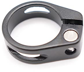 super leicht Alu Fahrrad Sattelklemme Saddle clamp 31,8 mm (Schwarz)