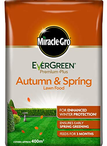 Miracle-Gro EverGreen Premium Plus Autumn & Spring Lawn Food 8 kg - 400 m2, Green