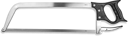 Sanelli 148245 Sega per Macellaio Professionale, Acciaio Inossidabile, Nero