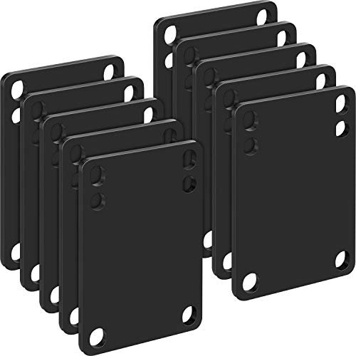 Outus 10 Stück 3mm Skateboard Riser Shock Pads Longboard Rise Mats Skateboard Shock Mat Soft Longboard Shockpads