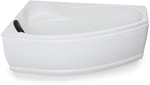 Basera® Eck-Badewanne Formentera 160 x 90 cm mit LED-Ambiente und Kopfstütze
