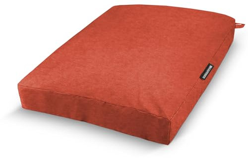 HAPPERS Cojín de Suelo Naylim Mate Impermeable Multiusos para Exterior, Banco y Palets - Comodidad y Versatilidad en un sólo Cojín Naranja 60x80