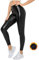 Getervb Kunstleder Leggings Damen High Waist Sexy Leder Leggings Lederoptik Push Up Strumpfhosen Lederhose Sporthose