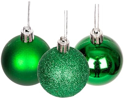 Lot de 9 Boules de Noël incassables pour Sapin de Noël - 50 mm - Décorations de Noël à Suspendre - Brillantes, Mates, pailletées