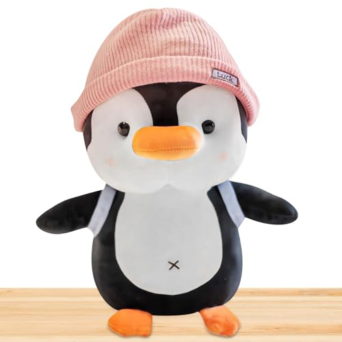 Funmo Kuscheltier Pinguin, Pinguin Kuscheltier 25Cm, Rosa Pinguin Plüsch Klein, Pinguin Stofftier Plüschtier Tier Plüschkissen Spielzeug Geschenk Für Kinder Mädchen Jungen