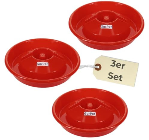 3er Set Tränkeschale für PET Flasche Kleintiertränke Wassertränke Wasserspender Tränke Nager Vogel Geflügel Hühner Küken Insekten