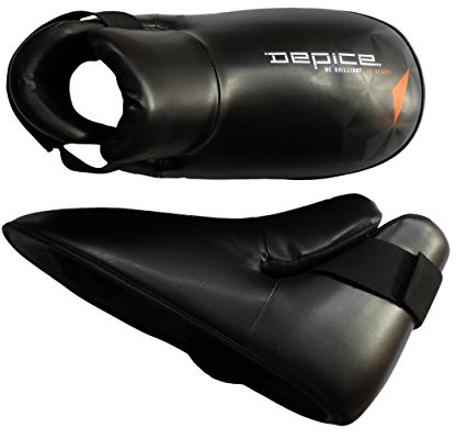 DEPICE Schutzausrüstung Kickbox-Fußschutz Topline, Schwarz, XL, sa-ftss