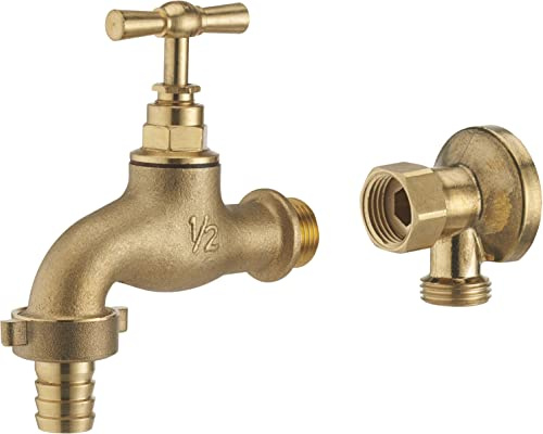 Centrale Brico Applique et Robinet d'arrosage, mâle/Femelle 15 x 21 mm 15 x 21 mm