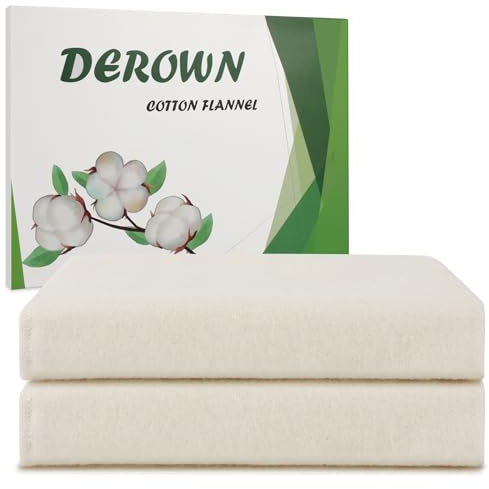 2Pcs Cotton Flannel for Castor Oil Pack, Less Mess Made of Unbleached Organic Cotton Flannel Reusable Soothing Heat Compress for Liver, Abdomen, Joints, Highly Absorbent Soft Feel Like Nightgown