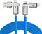 Aiivioll 4-in-1-Multifunktions-Ladedatenkabel kompatibel mit Mobiltelefonen 14/14Pro Max/Pad/Samsung Galaxy S21+/Huawei p50/Redmi Note 12 (Blau/1 m)