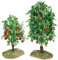 Ciieeo 2pcs Apple Tree Model Tree Landscaping Ornaments Simulation Fruit Ornaments Shaped Train Micro Landscape Decor Sand Table Adornment Plant (Two Sizes)…