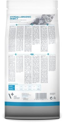 VET EXPERT HYPOALLERGENIC INSECT - Nourriture vétérinaire sèche contre les insectes pour chiens allergiques (Pack de 2kg)
