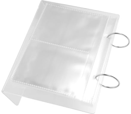 Healeved Livre de Présentation Stickers Nail Art Album Acrylique Transparent Organiseur Portable pour Autocollants Ongles 68 Emplacements pour Rangement et Sélection Facile