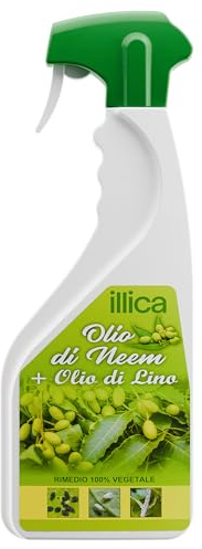 Olio di Neem per Piante + Olio di Lino per Piante 1000ml Insetticida Naturale per Orto, Giardino e Piante in Vaso Anti Cocciniglia, Afidi, Pidocchi, Neem Oil Spray Antiparassitario