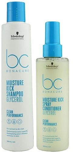 Schwarzkopf Bonacure Moisture Kick Shampoo 250 ml und Spray Conditioner 200 ml
