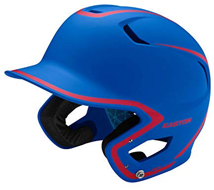Easton Z5 2.0 Schlaghelm | Baseball | Senior (7 1/8 Zoll - 7 1/2 Zoll) | matt zweifarbig echt/rot