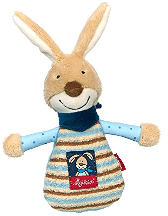 SIGIKID Niñas y niños, cojín de calor con forma de conejo, recomendado a partir de 0 meses, beige/azul, 39392