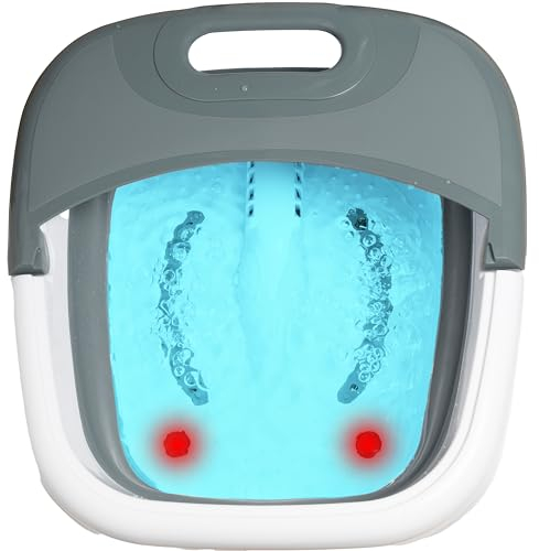 Silvergear® Pediluvio Massaggiatore 3 in 1 | Idromassaggio e Riflessologia | Massaggiatore Plantare con Acqua e Calore Infrarosso