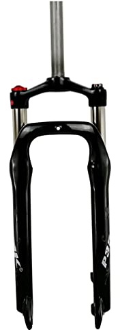 HSQMA Fourche Fat Bike 20 Pouces Fourche À Suspension for Vélo De Neige 4.0 Pneu E-Bike Fourche À Huile Spread 135MM Travel 120MM QR 1-1/8 Steerer，with Lockout (Color : Black 20'')