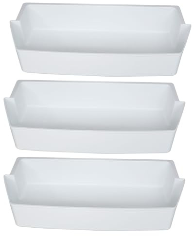 2187172 Refrigerator Door Shelf Replacement Compatible with Frigidaire Whirlpool Amana Estate Refrigerator Shelves AP6006028, 2187194, AP3853103, PS328468, PS986890, 3046299 Door Bins (3 Pack)