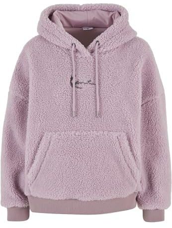 Karl Kani Metal Signature Teddy Os Hoodie Rose, L