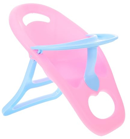 ifundom Chaise Haute pour Poupée Jouets pour Bébés Garçons Et Filles Accessoires pour Maison De Poupée Chaise Haute De Jeu Facile À Assembler Design Portable