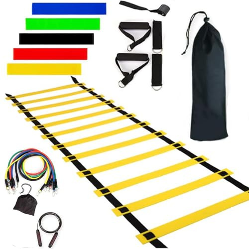 Attrezzatura da Allenamento per Calcio, Allenamento di agilità per Attrezzature per l'allenamento della velocità, Set di Allenamento di agilità di Lunga Durata per Calcio, Basket o Altri