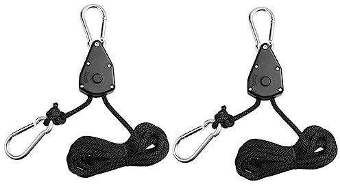 POPETPOP Lot De 2 Cintres Rétractables Pour Lampes De Culture De Levage Cordes Accessoires De Jardin