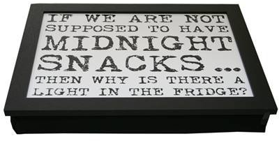 Vintage Quote Lap Tray ~ 43X32 Black Laptray With A Bean Bag Base