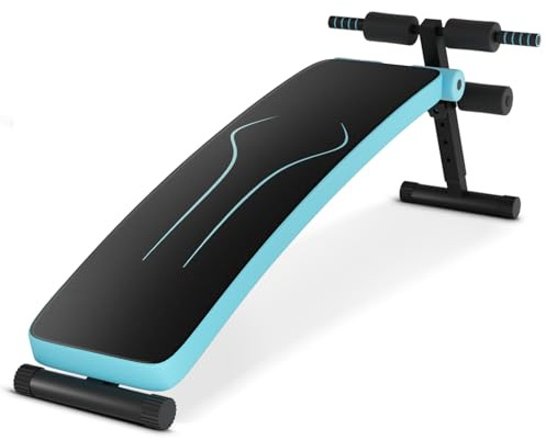 SPORFIT Sit Up Bench for Abs, Sit-up Bench for Ab Workout Equipment with 3 Adjustable Height Settings for Home Gym, Reverse Crunch Handle